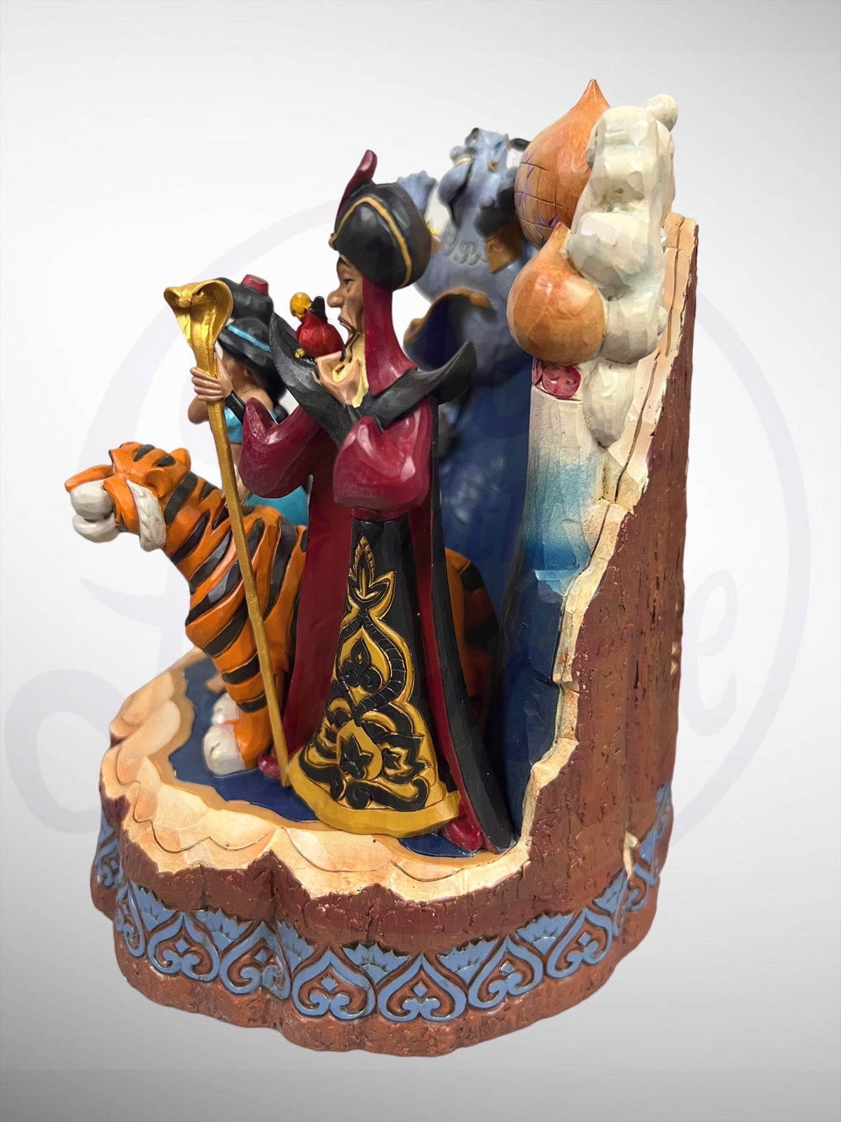 Jim Shore Disney Traditions -  A Wondrous Place Aladdin Carved By Heart Figurine